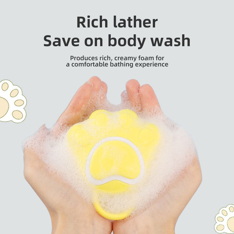 Pet Shower Brush for Rich Foam & Gentle Bath Massage