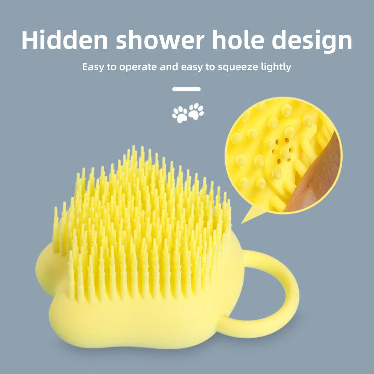 Pet Shower Brush for Rich Foam & Gentle Bath Massage
