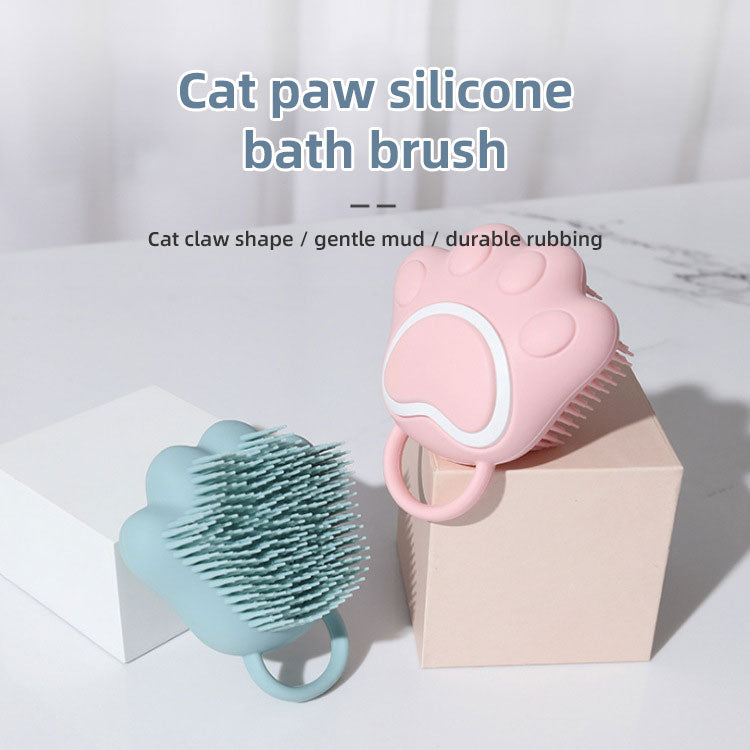Pet Shower Brush for Rich Foam & Gentle Bath Massage