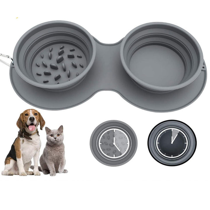 Portable Slow Feeder Dog Bowl for Calmer, Cleaner Meals