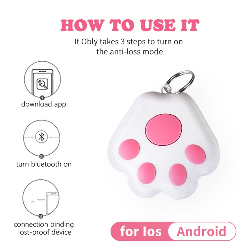 Pet GPS Tracker Mini Bluetooth Anti-Lost Locator Tag