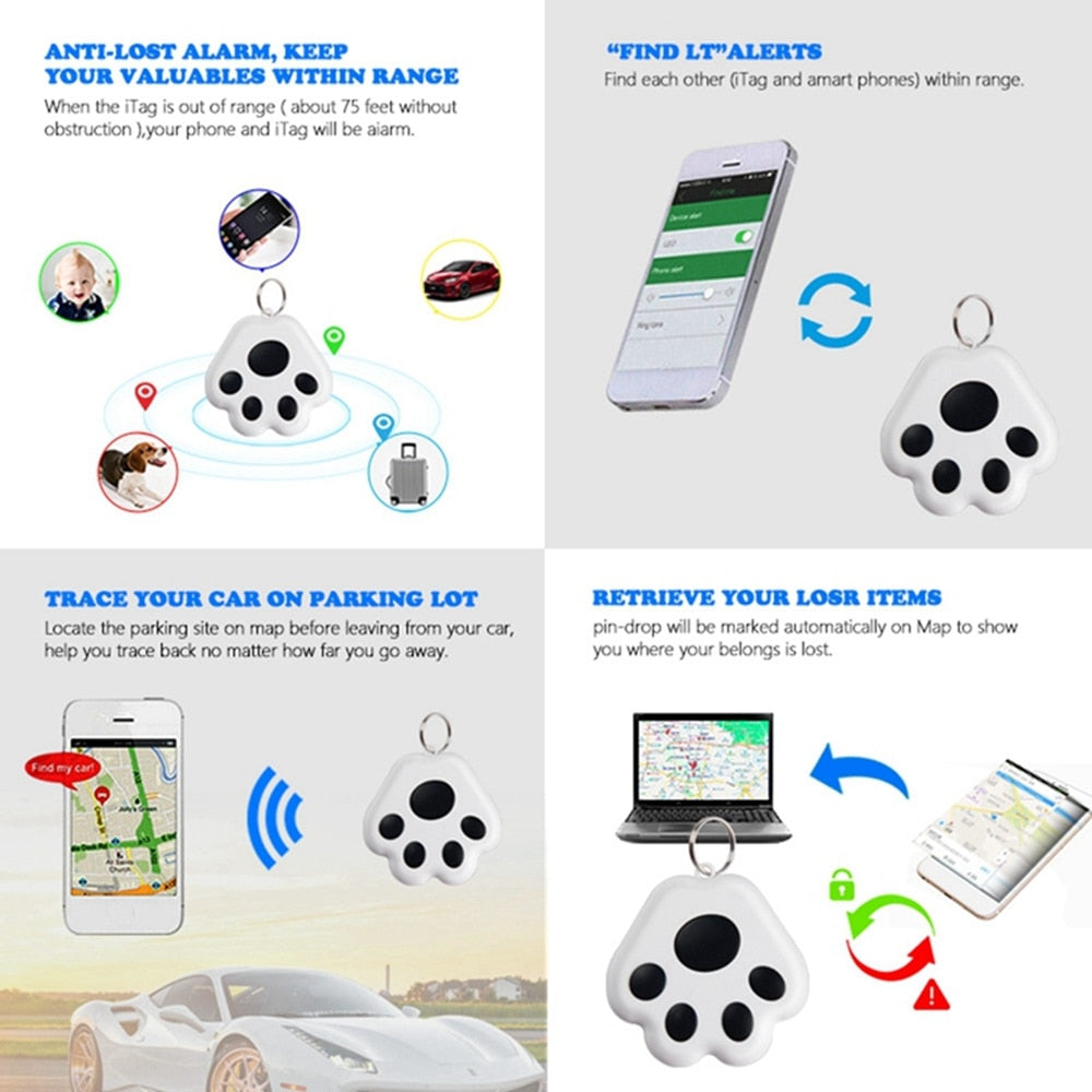 Pet GPS Tracker Mini Bluetooth Anti-Lost Locator Tag