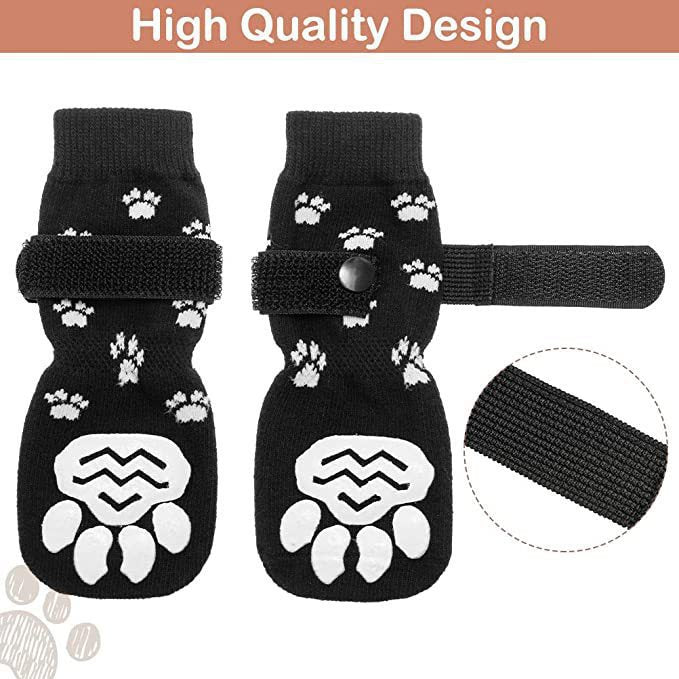 Non-Slip Pet Socks for Dogs & Cats | Indoor Paw Grip
