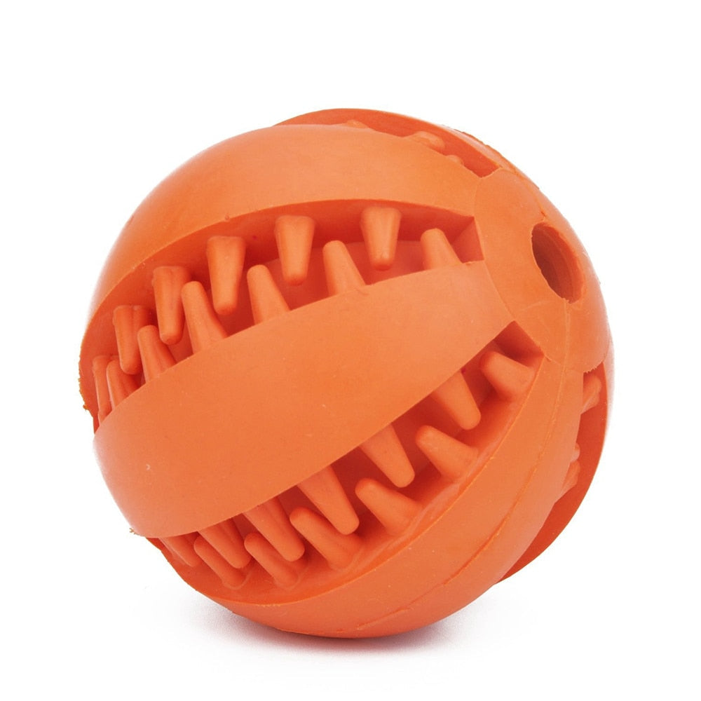 Interactive Treat-Dispensing Dog Chew Ball for Enrichment