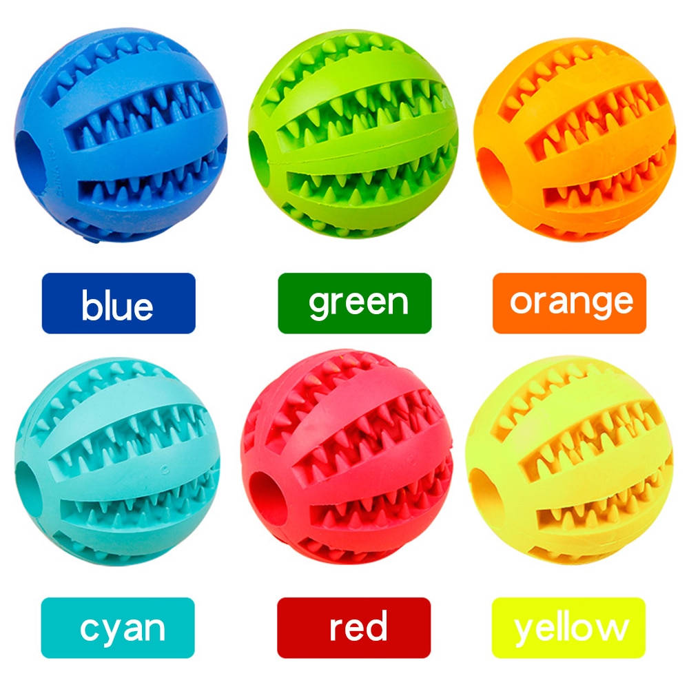 Interactive Treat-Dispensing Dog Chew Ball for Enrichment