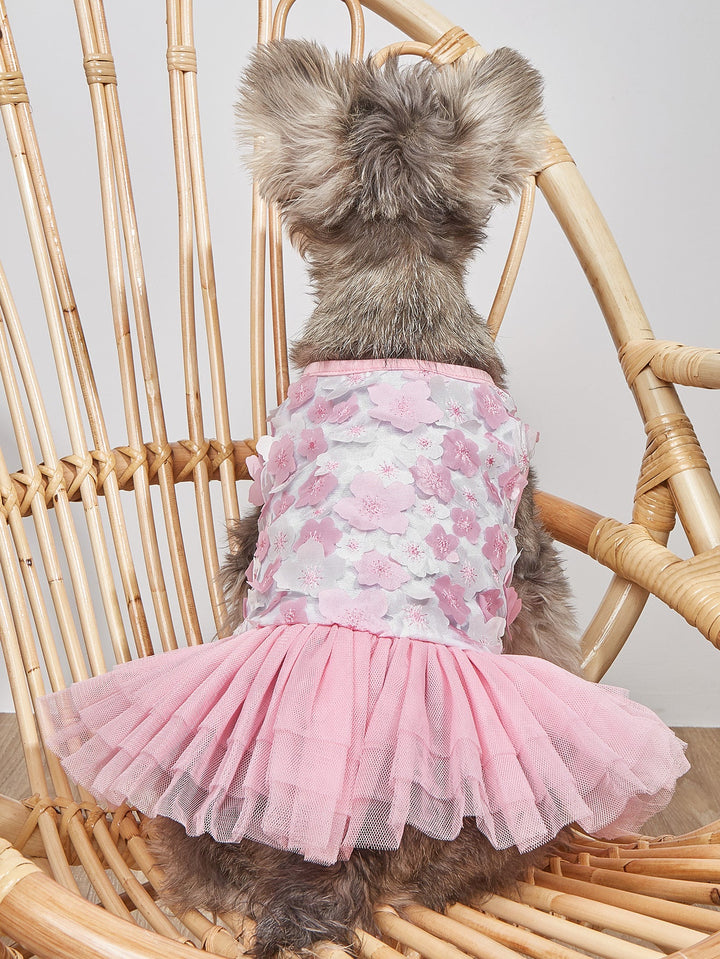 Floral Tutu Dress for Small Dogs and Puppies