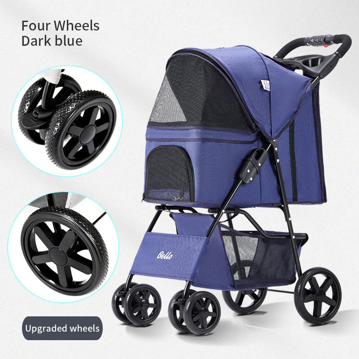 Pet Stroller for Small Dogs & Cats | Comfortable Travel