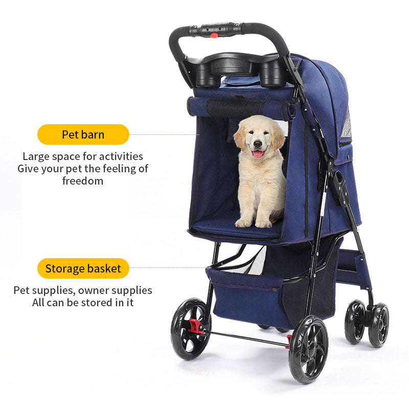 Pet Stroller for Small Dogs & Cats | Comfortable Travel