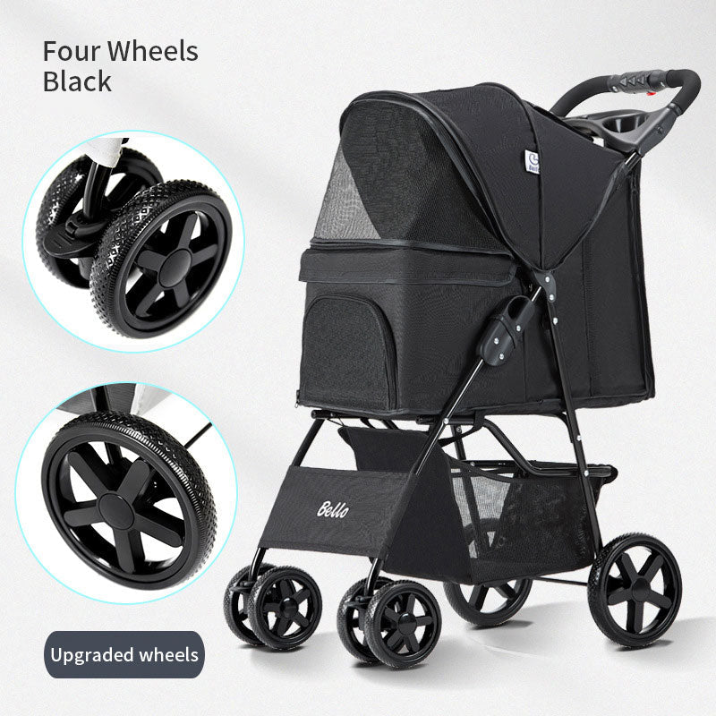 Pet Stroller for Small Dogs & Cats | Comfortable Travel