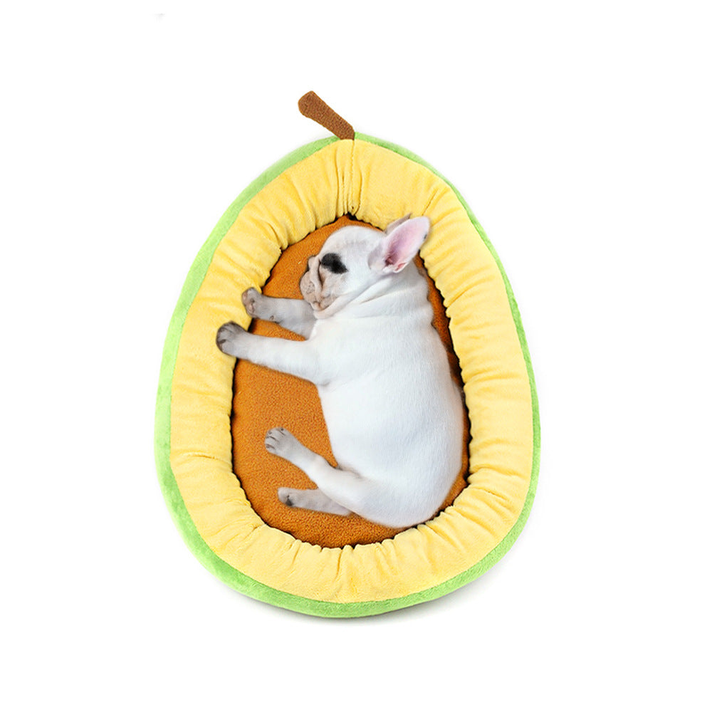 Avocado Pet Bed for Cozy Cat and Small Dog Lounging