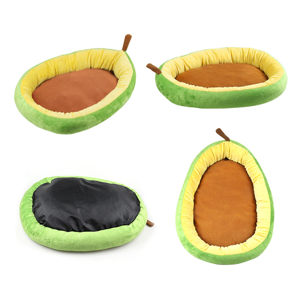 Avocado Pet Bed for Cozy Cat and Small Dog Lounging