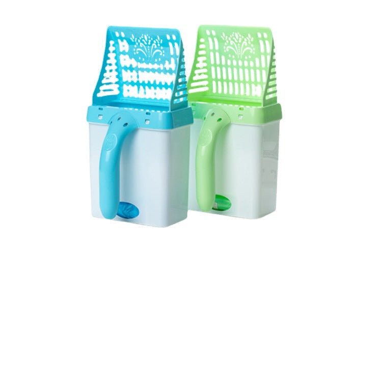 Cat Litter Scoop With Waste Container for Cleaner Pickup