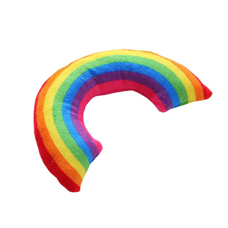 Rainbow Catnip Cat Toy Set for Indoor Play and Cuddles