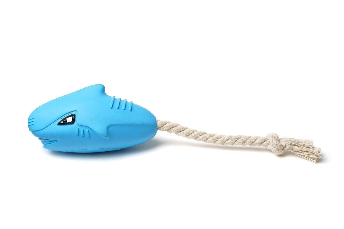 Shark Dog Chew Toy for Tugging & Teething Relief Play