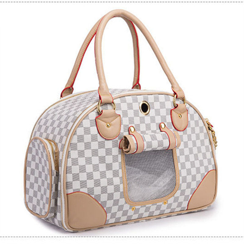 Pet Carrier Bag With Stylish, Breathable Travel Design