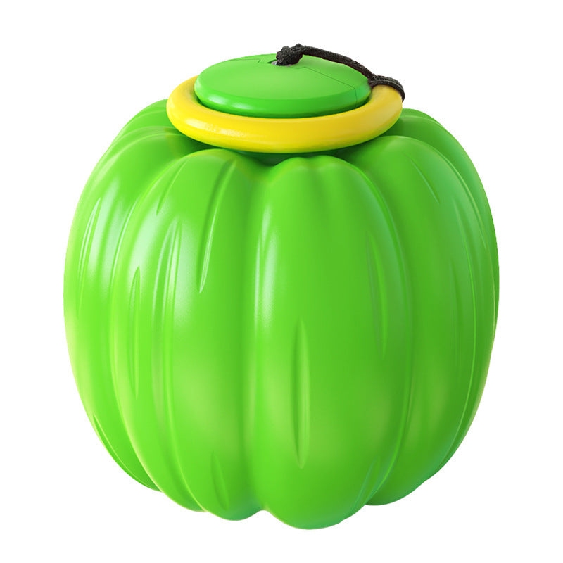 Pumpkin Dog Chew Ball for Dental Play, Fetch and Tug