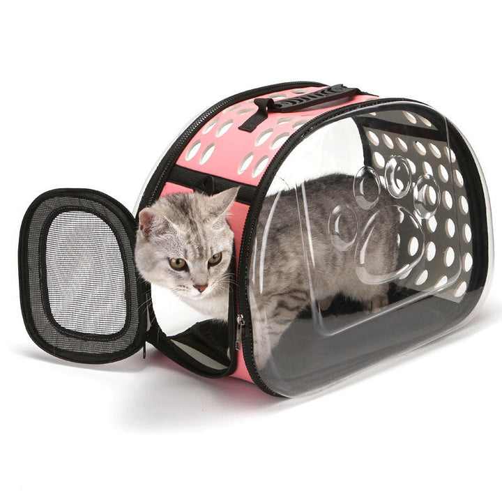 Transparent Cat Carrier Backpack for Ventilated Travel