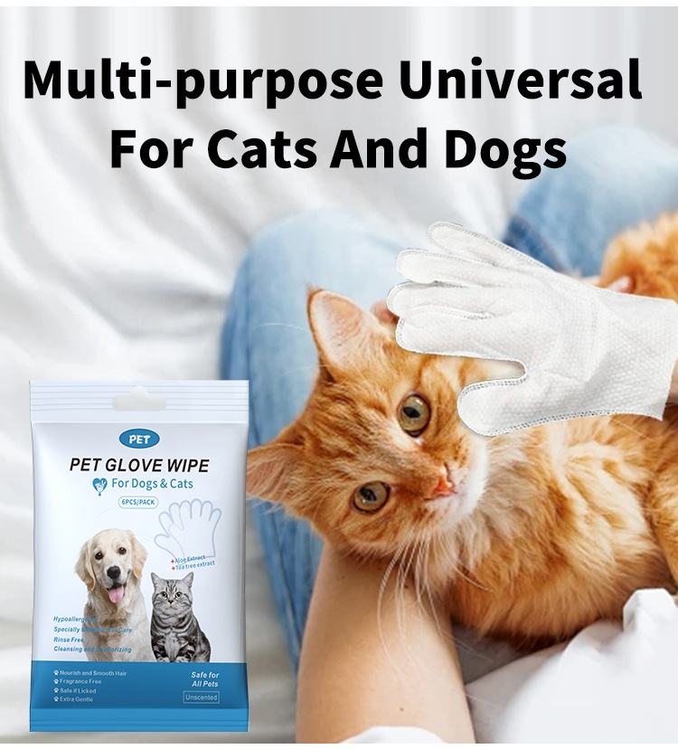 Pet Glove Wipes for Quick, Mess-Free Home Grooming