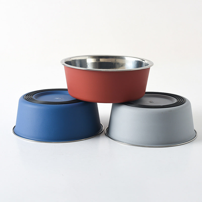 Stainless Steel Dog & Cat Feeding Bowls, Stackable