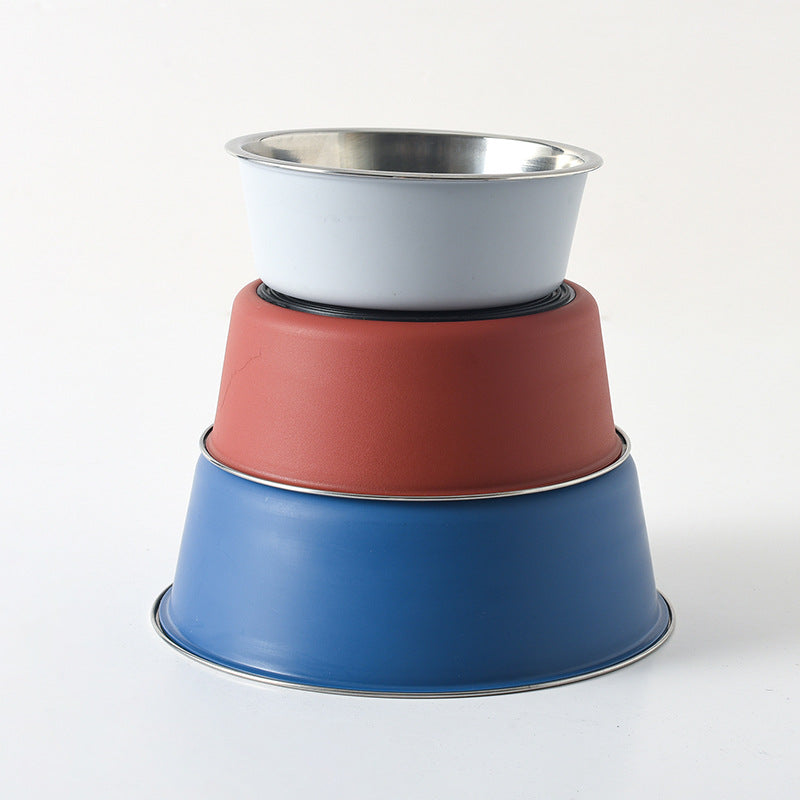 Stainless Steel Dog & Cat Feeding Bowls, Stackable