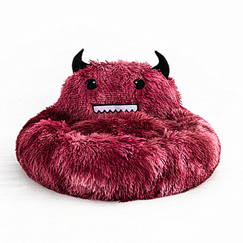 Plush Pet Nest Bed for Cozy Cat and Small Dog Naps