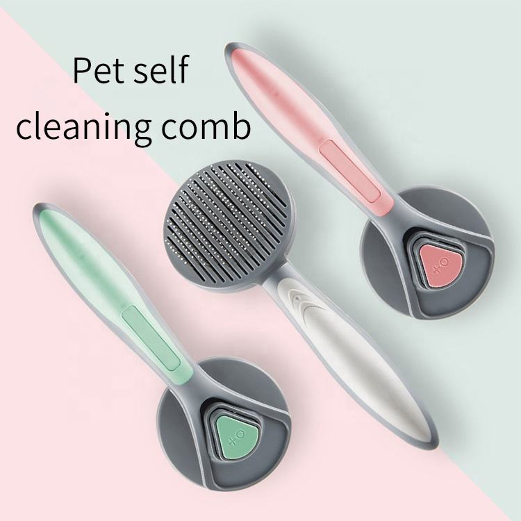 Self-Cleaning Pet Comb for Loose Hair Removal at Home