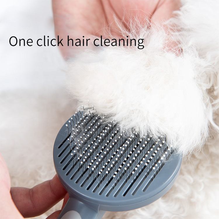 Self-Cleaning Pet Comb for Loose Hair Removal at Home