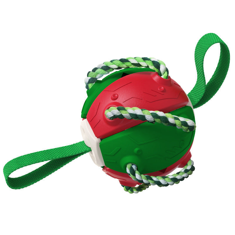 Interactive Dog Frisbee Toy for Outdoor Fetch & Tug