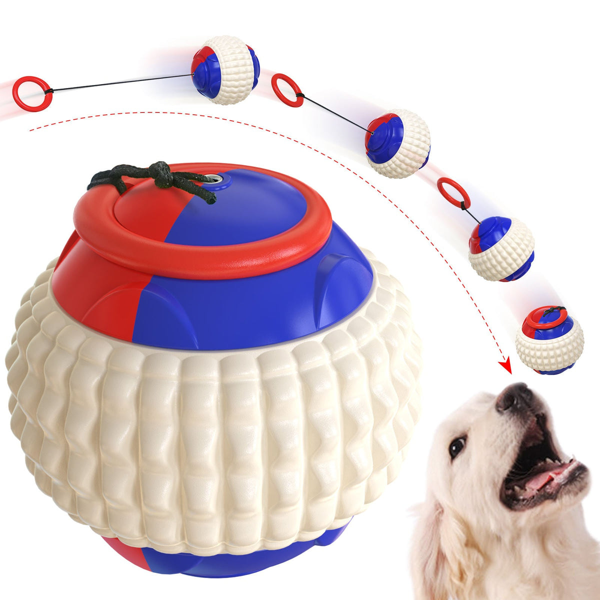 Interactive Dog Ball Toy for Engaging Fetch & Chew Play
