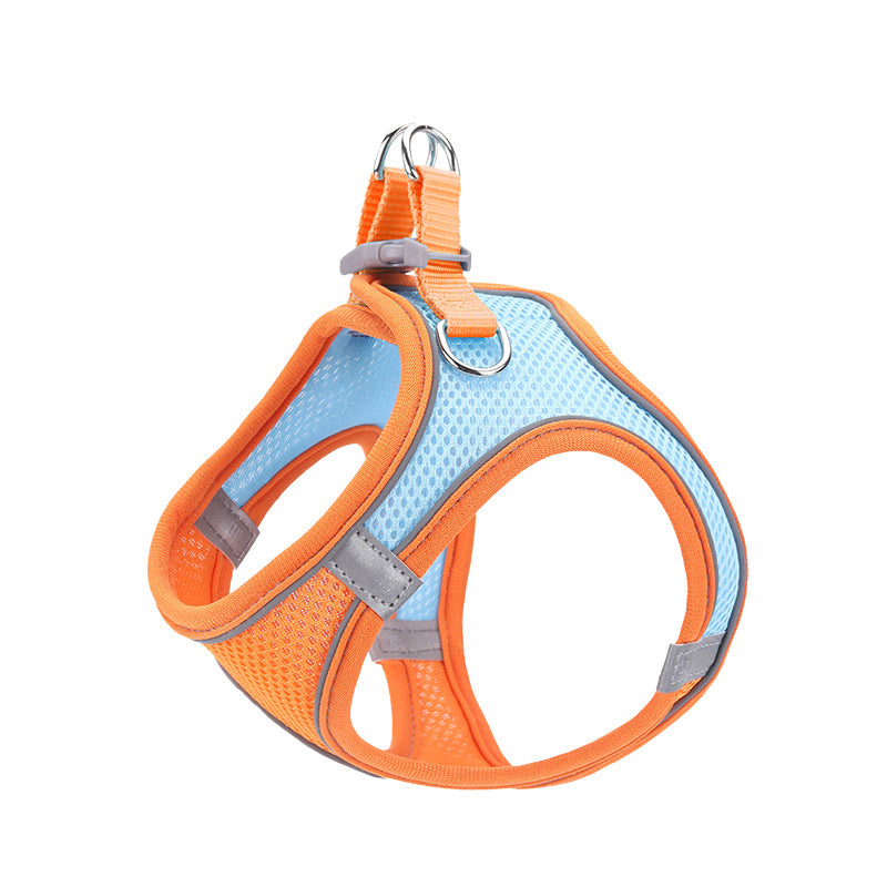 Breathable Reflective Dog Harness With 150 cm Leash