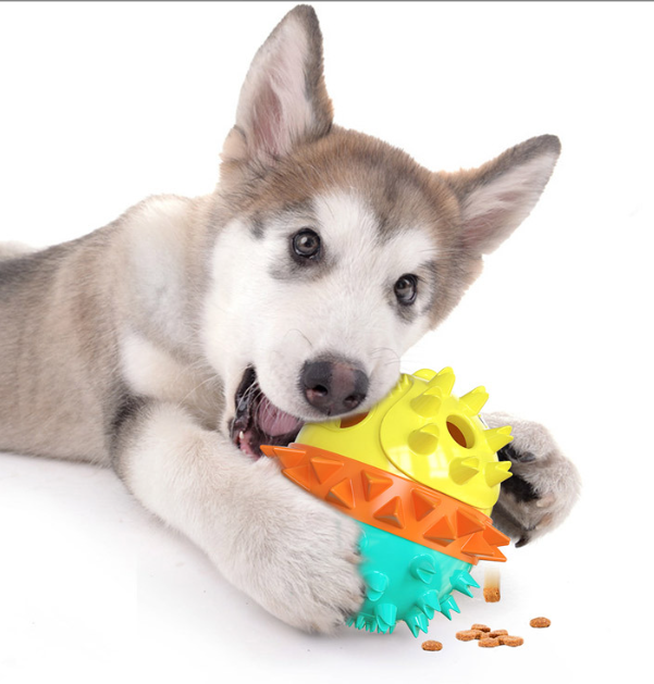 Dog Treat-Dispensing Chew Toy for Dental Playtime
