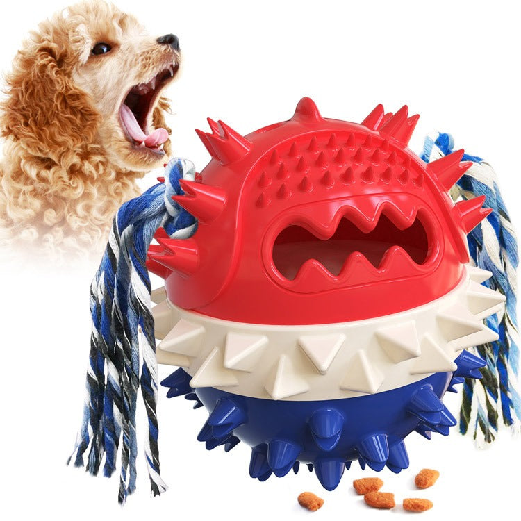 Dog Treat-Dispensing Chew Toy for Dental Playtime