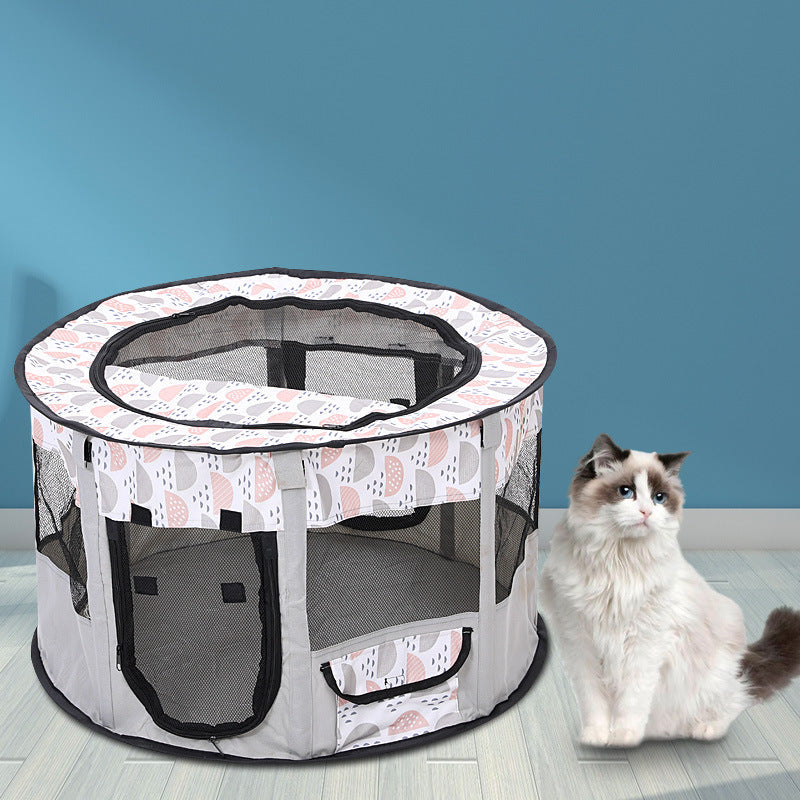 Foldable Pet Enclosure for Secure, Comfortable Travel
