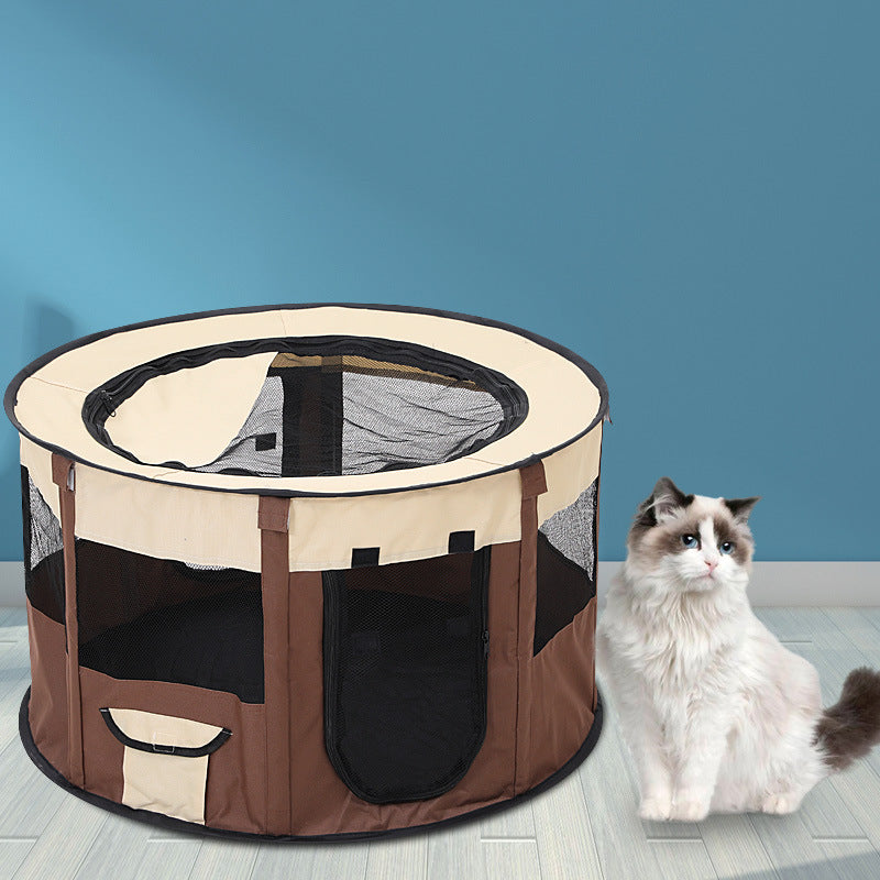 Foldable Pet Enclosure for Secure, Comfortable Travel