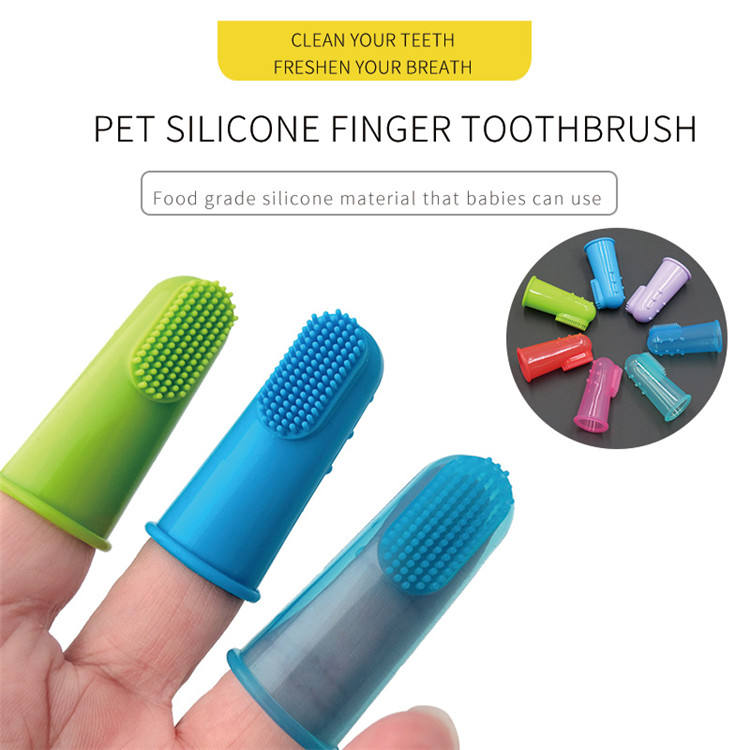 Pet Finger Toothbrush for Gentle Dog & Cat Dental Care