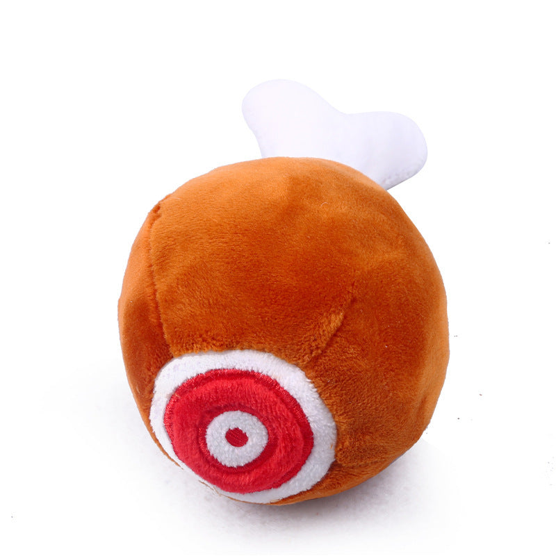 Squeaky Plush Chicken Leg Dog Toy for Interactive Play