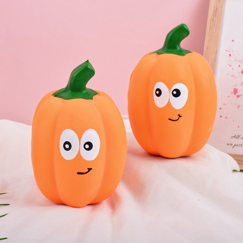 Latex Pumpkin Dog Toy for Engaging Interactive Play