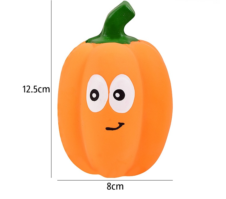 Latex Pumpkin Dog Toy for Engaging Interactive Play