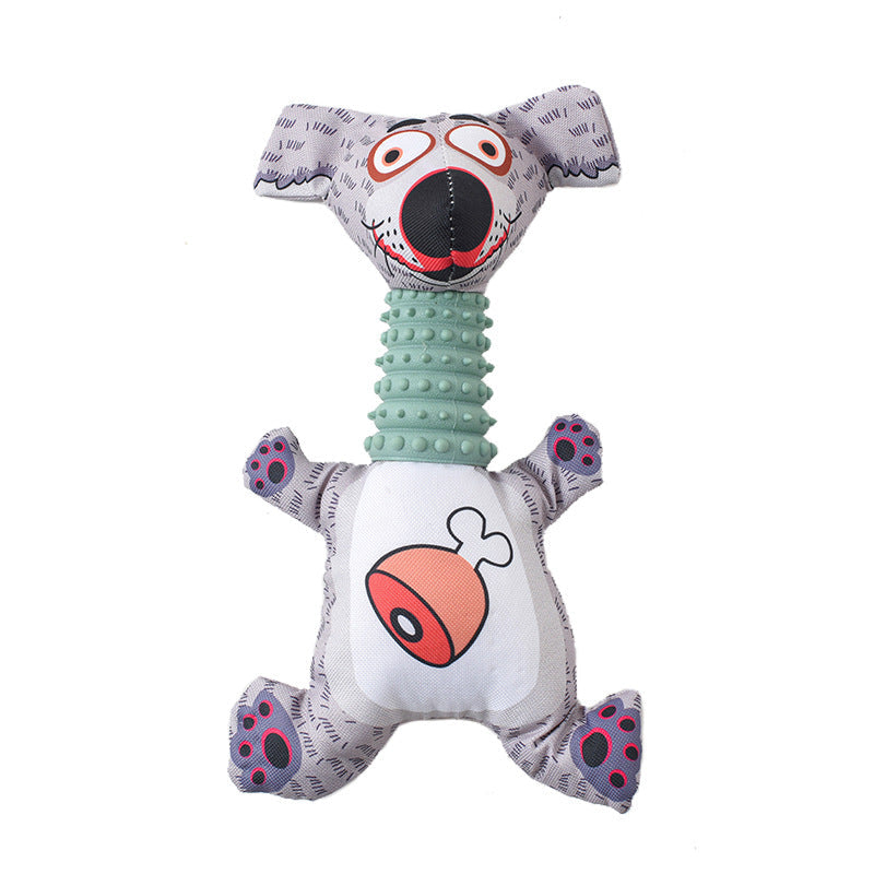 Squeaky Dog Chew Toy Set with Molar Texture, 3-Pack