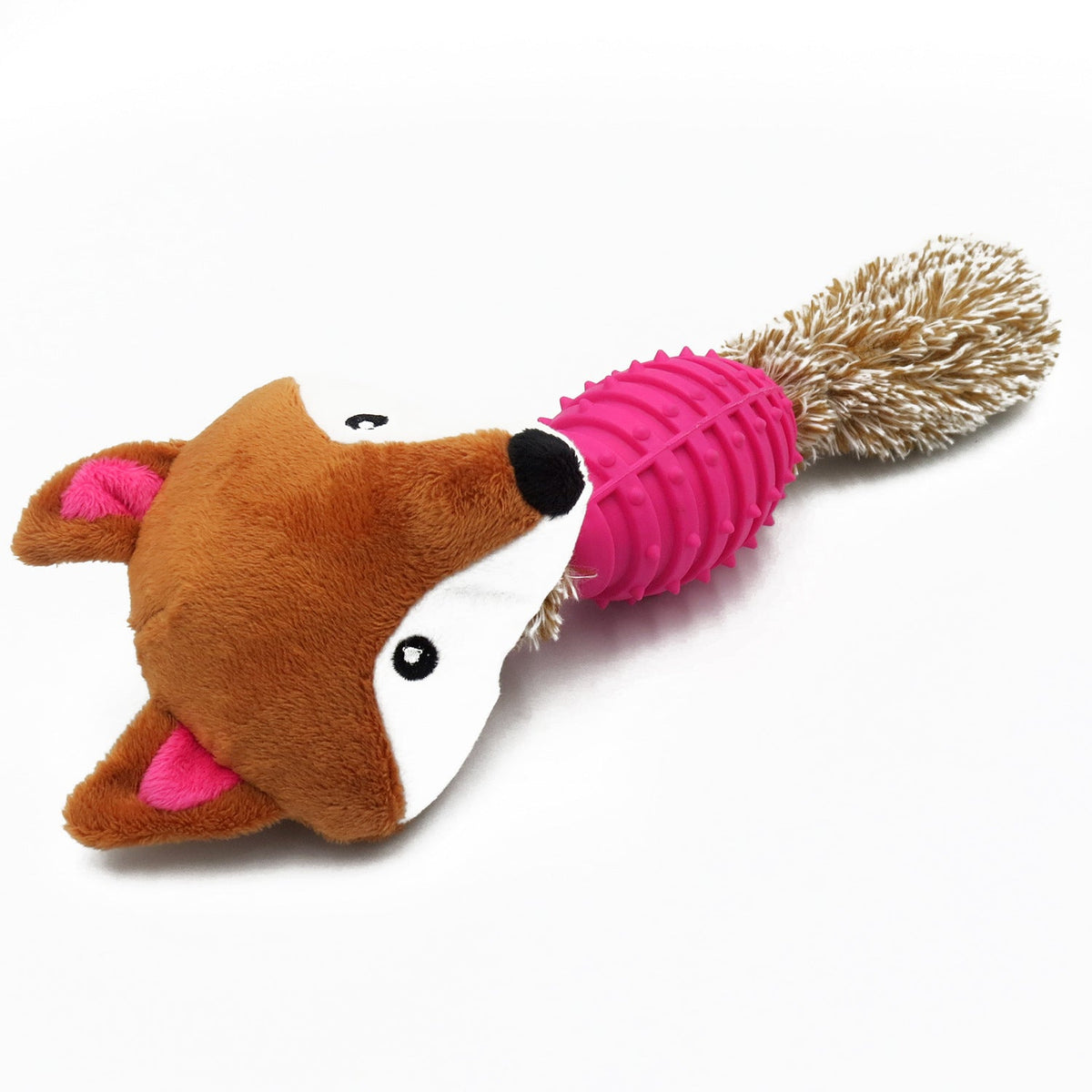 Plush Dog Chew Toy for Interactive Play & Clean Teeth