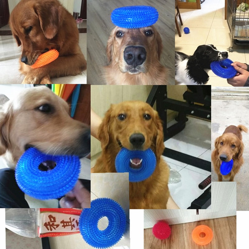Dog Dental Chew Toy With Bristles for Cleaner Teeth
