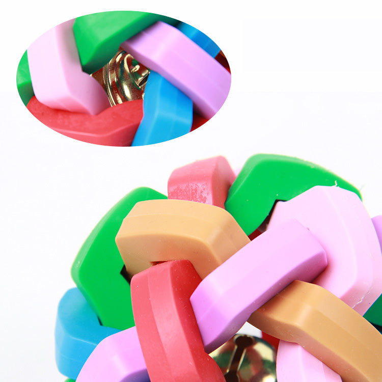 Dog Bell Ball Toy for Engaging Chew, Fetch & Indoor Play