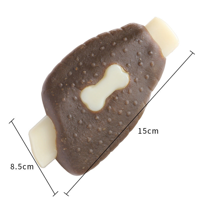 Textured Dog Chew Toy for Solo Play & Gum Stimulation