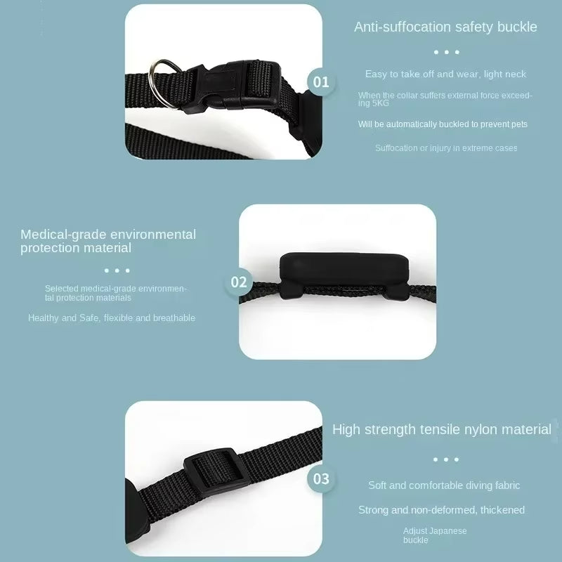 Find App Pet Tracking Collar for Cats, Safety Buckle