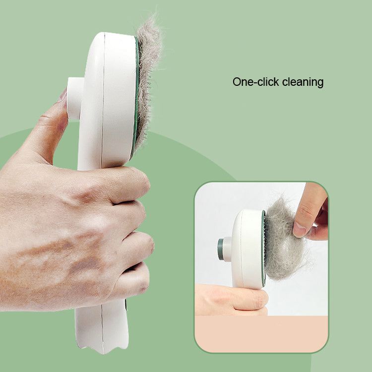 UV Sterilizing Pet Comb With One-Click Self-Cleaning