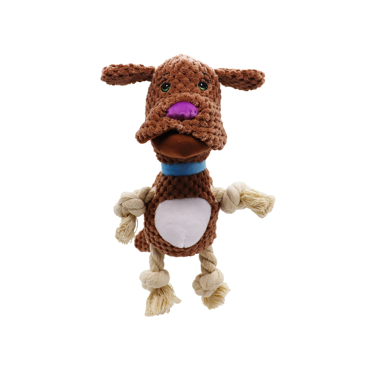 Interactive Plush Dog Toy for Boredom & Dental Play