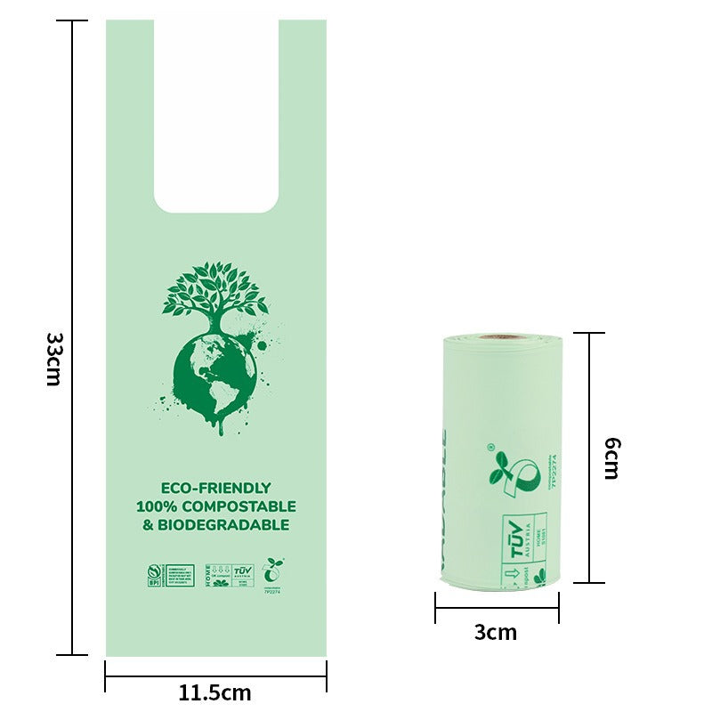 Compostable Pet Waste Bags With Portable Dog Dispenser