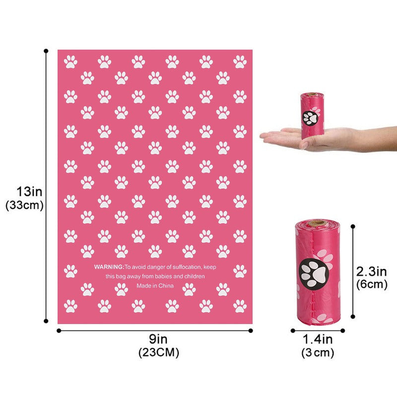 Compostable Pet Waste Bags With Portable Dog Dispenser