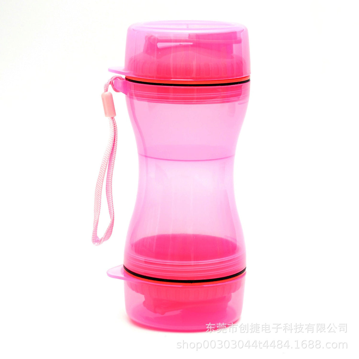Pet Water Bottle With Food Cup for Outdoor Walks