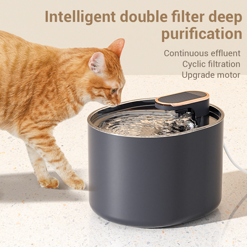 Automatic Cat Water Fountain With 3L Filtered Flow